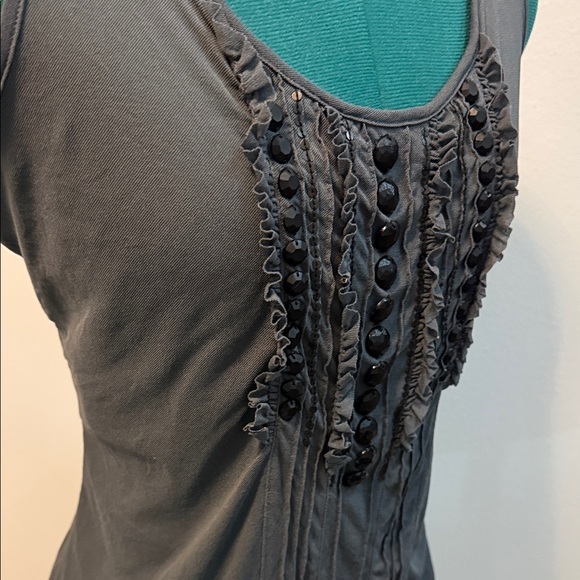 The Limited Dark Gray Embellished Tank Top - Picture 2 of 2